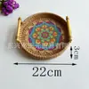 Cesta de frutas tejida de ratán, cesta de pan tejida, bandeja para aperitivos, mesa de café, bandeja para pasteles, cesta de almacenamiento de escritorio