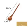 Colher de Madeira, Colher de Cabo Longo Estilo Japonês, Colher da Moda, Colher para Ramen de Madeira de Faia Nanmu, Colher de Sopa, Colher de Café, Colher para Mexer, Colher de Madeira
