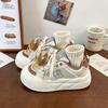 Party Bear Tenis coreanos originales de suela gruesa para mujer Primavera y Otoño 2025 Zapatos casuales nuevos Combinan con todo Cómodos zapatos de plataforma para mujer