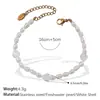 Colar Pulseira Versátil de Pérolas de Água Doce Europeu e Americano Novo Luxo Acessível Aço Inoxidável Banhado a Ouro 18K Colar Pulseira para Mulheres
