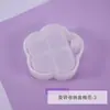 Molde de Resina DIY de Amapola Caja de Almacenamiento Giratoria Multicapa Caja de Joyería Apilable Soporte para Adornos Molde de Silicona