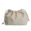 ~Bolsa de Lona com Cordão Bolsa Feminina Bolso Embutido Bolsa com Cordão para Armazenamento de Carro Bolsa de Maquiagem Lavável