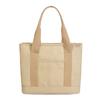 Bolso de mano para mujer, bolso de hombro, bolso de lona multicapa, bolso de compras, gran capacidad, impresión de logotipo personalizado, bordado