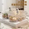 Frete Grátis, Prato de Lanche para Chá Exquisito e de Alto Padrão, Mesa de Centro para Sala de Estar, Prato de Lanche de Plástico, Luxo Acessível e de Alto Valor para Lanches Domésticos