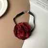 Colar de Flores de Rosa Negra Colar de Luxo Feminino de Nicho de Luxo Colar de Clavícula Colar de Corrente gargantilha Acessórios de Pescoço