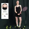 Nuevo Vestido Deportivo con Almohadillas en el Pecho, Transpirable, Espalda Hermosa, Sexy, Secado Rápido, Vestido de Yoga Fitness, Vestido de Tenis Bádminton para Mujer