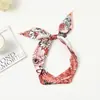 Pañuelo de Seda Pequeño Largo Estrecho Corto para Mujer, Estilo Francés Retro, Primavera y Otoño, Cinta para Atar Bolsos, Diadema, Decoración de Serpentina, Pañuelo Delgado