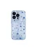 Estrella Azul de la Suerte es adecuado para Apple 17 Pro Max, lindo diseño de dibujos animados para iPhone 16 Pro, protección completa de la lente, modelo nuevo 15, 14