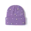 Novo Chapéu de Lã Feminino de Outono e Inverno Estilo Coreano, Chapéu Tricotado de Cor Pura Fofo e da Moda, Chapéu Pontudo Pulôver Torcido