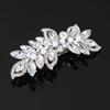 Tocado de boda europeo y americano transfronterizo, accesorios para el cabello de cristal, peine dorado para el cabello, peine de pedrería de perlas, joyería, accesorios para el cabello de novia al por mayor