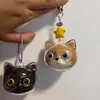 Lindo Colgante de Almacenamiento de Cabeza de Gato Grande, Caja Creativa Transparente para Guardar Pelo de Gato, Colgante de Almacenamiento de Gato Extra Grande