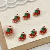 Nuevos Accesorios de Arte para Uñas Navideños de Dibujos Animados, Lindo Hombre de Jengibre de Papá Noel Tridimensional, Decoraciones de Uñas de Resina para DIY