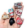 Serie de Tazas de Café de Halloween Transfronterizas Flor para Zapato Agujero para Zapato Accesorios para Zapatos DIY Extraíble Goma Suave Zapato de Jardín Hebilla Decorativa