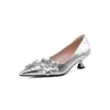 Principalmente Recomendado~33-40 Salto Baixo Sapatos Femininos 2026 Verão Couro de Ovelha de Primeira Camada Bico Fino Salto Agulha Sandálias Fechadas Envio Confidencial