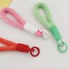 Cordón de felpa de color elegante para teléfono móvil, cuerda corta para la muñeca, funda para teléfono móvil, llavero, cuerda antipérdida, accesorio para colgar en la bolsa.