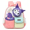 Mochila Nueva de Dibujos Animados Linda para Niños y Niñas, Combinación de Colores Bolso Infantil Kuromi, Ligero y Versátil Mochila Escolar para Jardín de Infancia