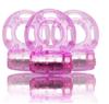 Anillo vibrador con cerradura, fino y ajustado, anillo retardante, cristal, juego de juguetes sexuales, venta al por mayor, W1