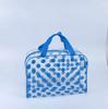 Bolsa de cosméticos transparente impresa directa de fábrica portátil de gran capacidad impermeable pvc bolsa de almacenamiento señoras bolsa de mano para lavado