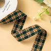 Cinta de Pata de Gallo a Rayas de 2.5 cm Hecha a Mano DIY Accesorios para el Cabello Lazo Regalo Ramo Cinta Decorativa