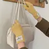 Guantes de Punto de Color Sólido Estilo Coreano Compatibles con Pantalla Táctil para Mujer, Ambiente Invernal, Engrosados, Cálidos, para Ciclismo, a Prueba de Frío, Dedos Separados, Moda Estudiantil