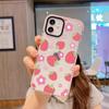 Funda de Teléfono de Fresa para Mujer para Apple 13, Funda Transparente de Dos Tonos, Funda Suave Anticaídas para iPhone 17, Funda Protectora para 14 Pro Max