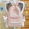 Tela de pana, mochila linda y femenina, estilo coreano, diseño fresco y simple, adecuada para estudiantes de secundaria y preparatoria, mochila ligera para niñas