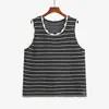 Ropa de Abrigo para Mujer Tallas Grandes con un Elegante Diseño de Chaleco de Punto Rayado para Verano 2026, Adecuado para Mujeres Curvilíneas, Ropa Interior Casual con Tirantes V23928
