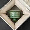 Fabricante de Base para Quemador de Incienso Celadón de Horno Yue, Quemador de Aromaterapia Qingyun, Inserto de Cerámica para Incienso, Bandeja para Incienso, Adorno de Soporte para Incienso Estilo Japonés
