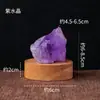 Luz de Noche de Piedra Cruda de Cristal Natural Difusor de Piedra de Aromaterapia Creativo Lámpara de Atmósfera para Dormitorio Mesita de Noche USB Venta al por Mayor