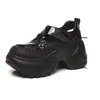 Sandalias Deportivas de Plataforma Casuales Transpirables Huecas de Nuevo Estilo para Mujer, Sandalias de Suela Gruesa para Aumentar la Altura para Uso en Exteriores, Sandalias de Punta Cerrada para Mujer