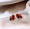 Año Nuevo del Caballo Nueva Moda Pendientes de Lujo Ligero Estilo Chino Personalizado Diseño de Nicho Pendientes de Caballo del Zodiaco para el Éxito