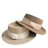 Ins Elegante Elegante Chapéu de Palha de Fita Larga Chapéu de Aba Larga Feminino Estilo Coreano Moda Chapéu de Copa Reta Verão Proteção Solar Chapéu de Praia