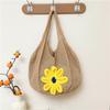 Bolso Tote de Verano Fresco, Sencillo y Casual, Tejido Calado para Mujer, Ligero, Gran Capacidad, Bolso de Hombro Versátil Estilo Vacacional