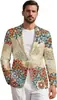 Comercio Exterior Transfronterizo Chaqueta de Traje para Hombre Casual de Negocios Traje Ajustado Manga Larga Chaqueta de un Solo Botón Abrigo Fiesta Boda
