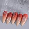 Calcomanías de uñas de Halloween calientes transfronterizas ins taladro telaraña gotas de sangre parche adhesivo 3D para uñas de Halloween