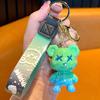 Chaveiro de urso camaleão degradê criativo de alta qualidade desenho animado casal chaveiro de carro ornamentos de bolsa pequeno presente em lote