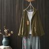 Camisa de Algodón con Capucha de Manga Larga Primavera y Otoño 2026 para Mujer Chaqueta Fina Tallas Grandes Comercio Exterior Transfronterizo Ruso Xingnuo