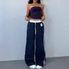 Colección otoño 2026 de marca independiente: Moda europea y americana, con estampado de letras, pantalones de chándal de pierna recta, estilo callejero, hip-hop, corte holgado, pantalones largos casuales