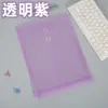 Bolsa para Archivos Transparente Atada con Cuerda A4 Engrosada Gran Capacidad Tridimensional Bolsa para Documentos Impermeable Envuelta en Alambre Bolsa para Archivos de Oficina