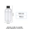 Botella de plástico transparente de 250/500 ml en stock de fábrica con tapa boca pequeña redonda botella para líquidos