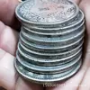 Fornecimento de barraca atacado coleção variada antiga moedas latão puro moedas de prata moedas de prata moedas comemorativas cabeça grande pode ser soprada