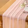 Novo Caminho de Mesa, Cortina de Gaze, Gaze de Beleza, Gaze de Bali, Casamento, Festa de Aniversário, Decoração de Eventos, Toalha de Mesa de Chiffon para Mesa de Jantar