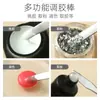 Palito Misturador de Gel para Nail Art Aço Inoxidável Palito Misturador de Cores Ponta Dupla Dupla Finalidade Profissional Misturador de Cores Ferramenta Especial para Pintura de Cores Atacado