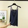 Camisola sexy de modal para mulheres, gola redonda, peça íntima de verão, justa ao corpo, fina, top casual para usar por cima
