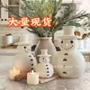 Produto Quente Transfronteiriço Boneco de Neve de Terracota Boneco de Neve de Resina Colorido Retrô Decoração de Natal Mesa de Natal