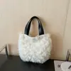 Bolsos Peludos Transfronterizos para Mujer 2026 Otoño e Invierno Nuevo Estilo Bolsos de Hombro, Bolsos Cubo, Bolsos de Mano, Bolsos de Felpa, Bolsos de Mano