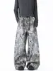 Ropa Masculina Acu 2026 Jeans con Estampado de Estrellas para Hombres y Mujeres Retro Americano High Street Modernos Pantalones Largos Casuales