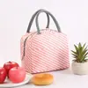 Bolsa Térmica Estampada para Marmita de Estudante Bolsa Térmica para Almoço Bolsa Térmica Fria Bolsa Térmica Quente Grande Capacidade Bolsa para Marmita de Estudante