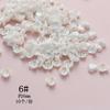 6mm imitação shell resina três flor tigela flor moda unha caso do telefone DIY acessórios de cabelo artesanal