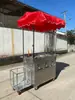 Carrinho de Barraca de Mercado Noturno, Panela Multifuncional para Espetinhos Fritos, Triciclo, Teppanyaki, Carrinho de Lanches Oden Frito